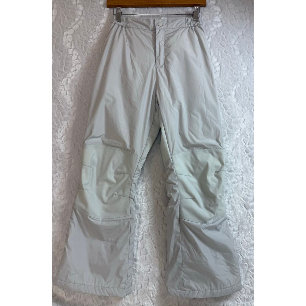 Land’s End Snow Ski Snowboard Winter Sport Waterproof Pants Light Gray Youth 12